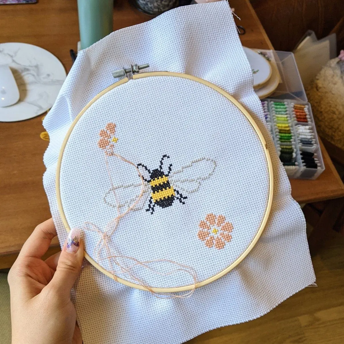 BEE & BLOSSOM - Cross Stitch Kit - Image 7