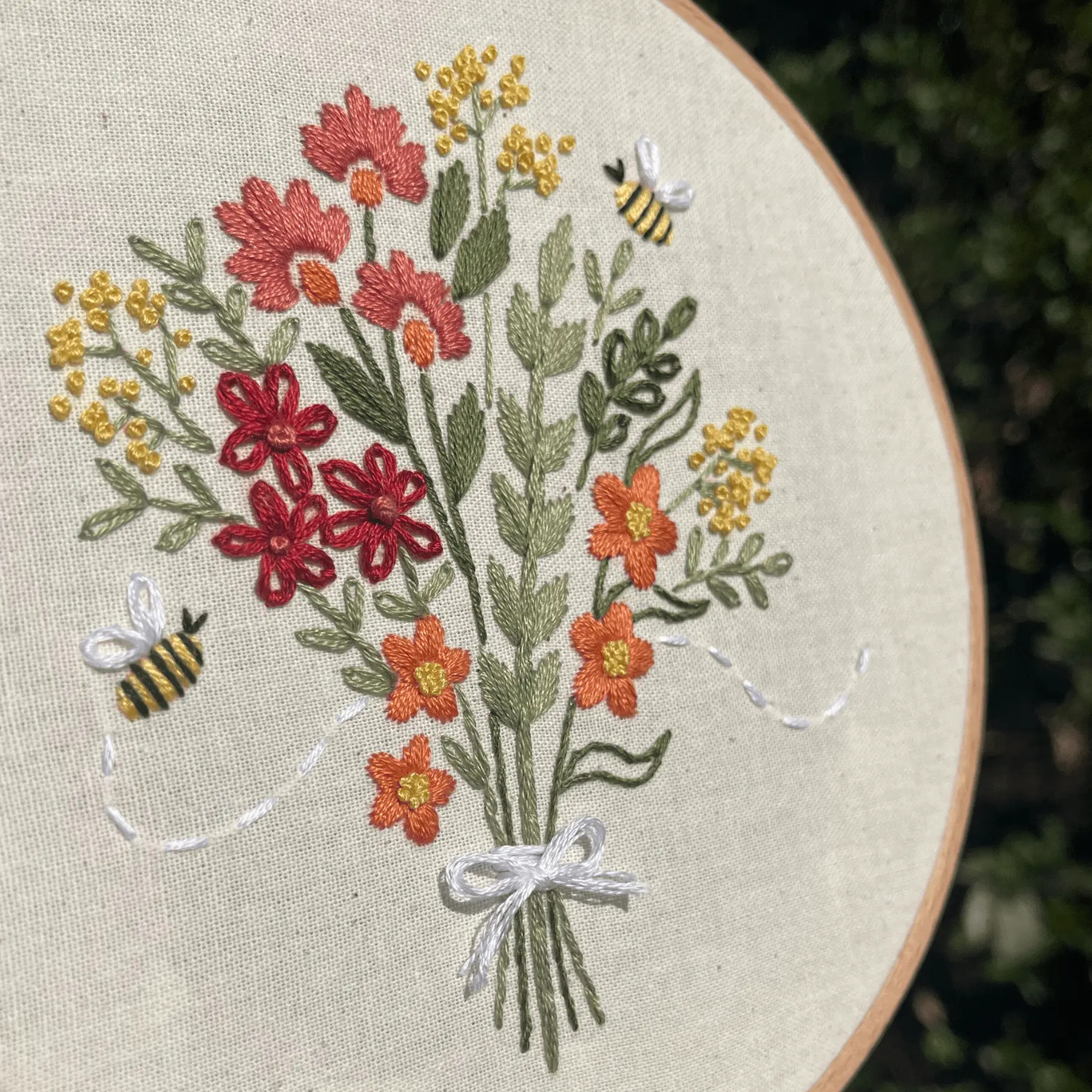 BUZZING BOUQUET - Embroidery Kit - Image 8