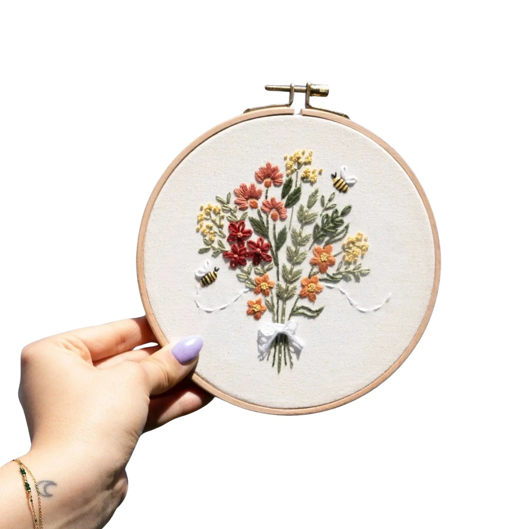 BUZZING BOUQUET - Embroidery Kit - Image 9