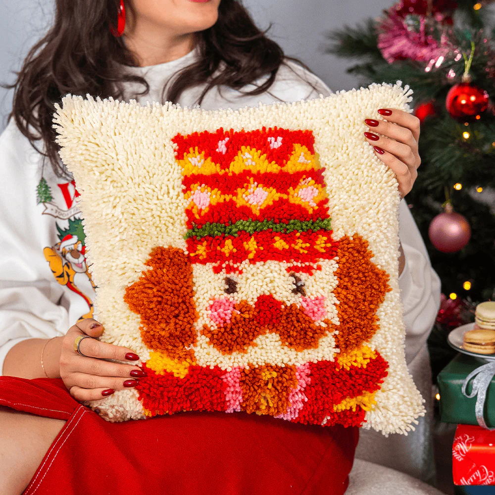 CHEERY NUTCRACKER - Christmas Cushion Kit - Image 3