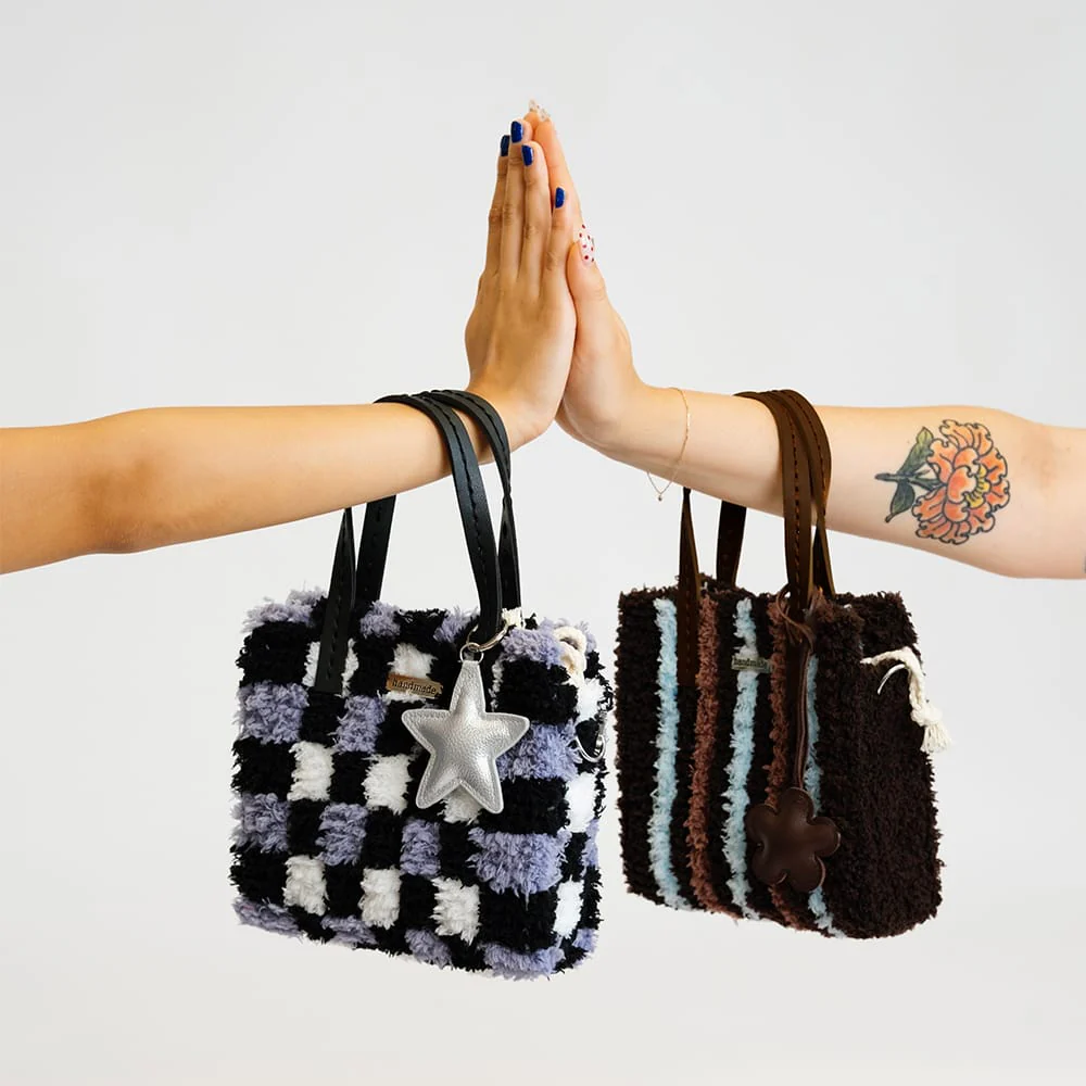 Chocolate Pinstripe - Woven Tote Bag Kit - Image 10