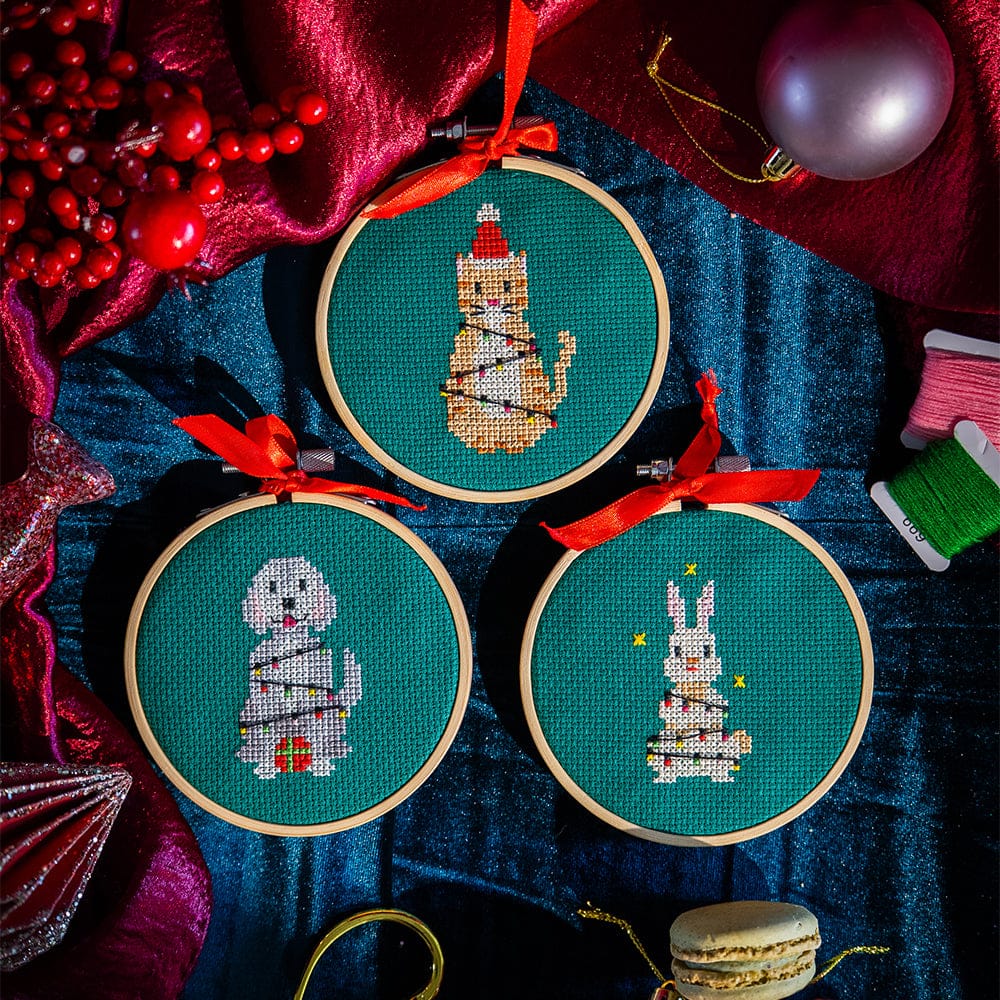 CHRISTMAS LIGHTS - Christmas Mini Ornaments Cross Stitch Kit