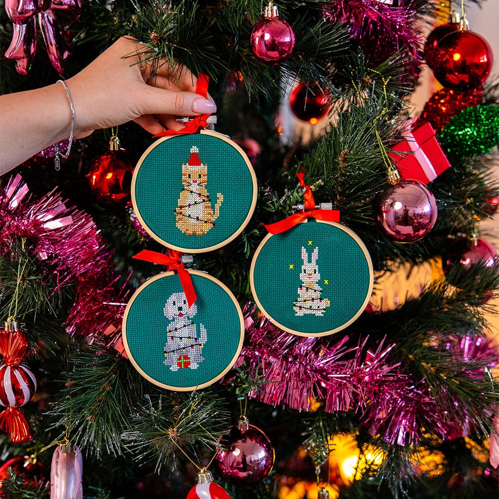 CHRISTMAS LIGHTS - Christmas Mini Ornaments Cross Stitch Kit - Image 10