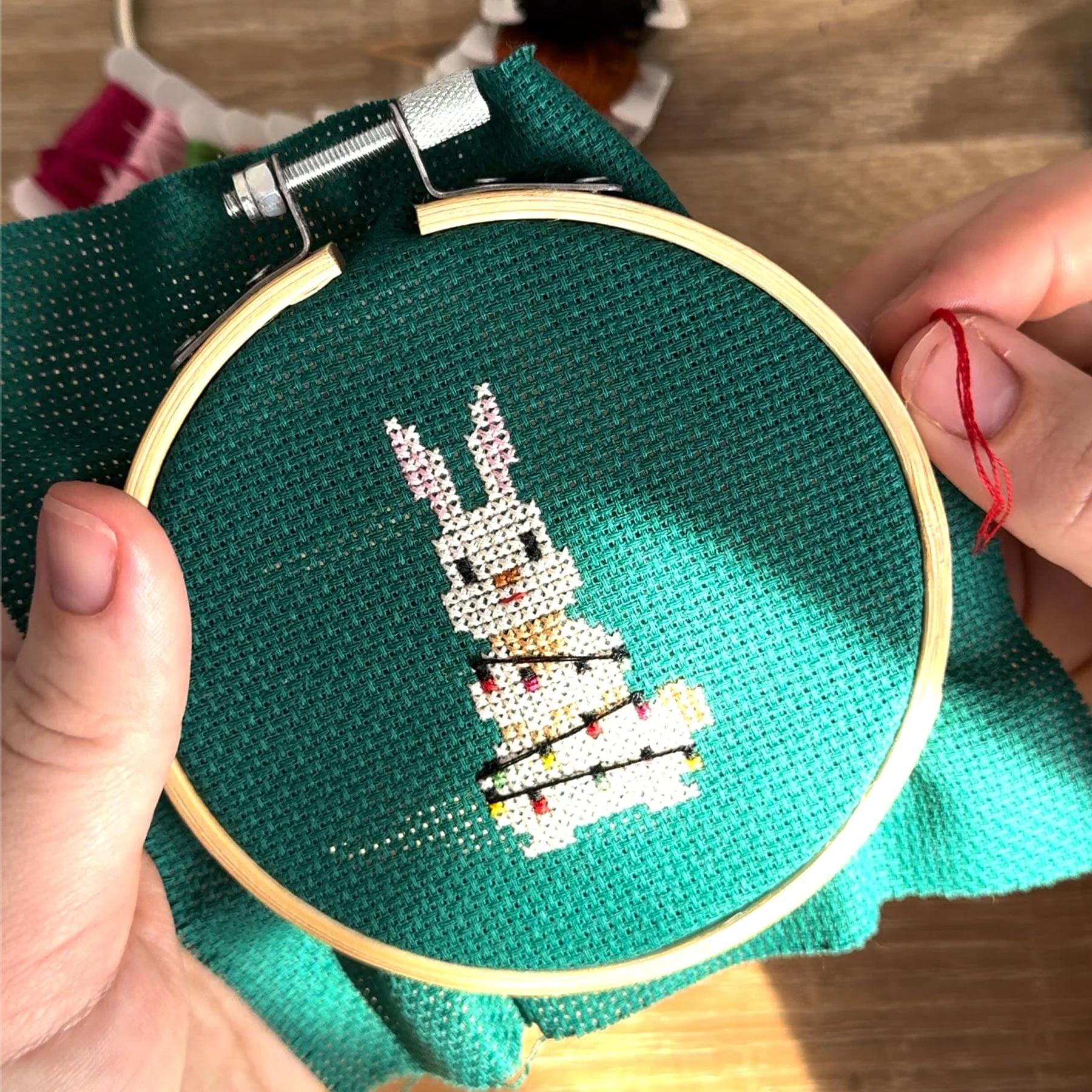 CHRISTMAS LIGHTS - Christmas Mini Ornaments Cross Stitch Kit - Image 16