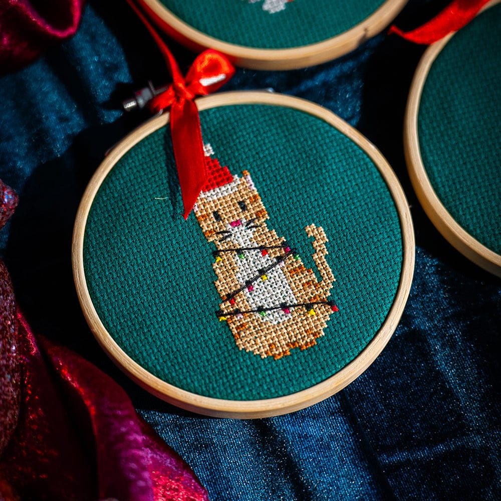 CHRISTMAS LIGHTS - Christmas Mini Ornaments Cross Stitch Kit - Image 3