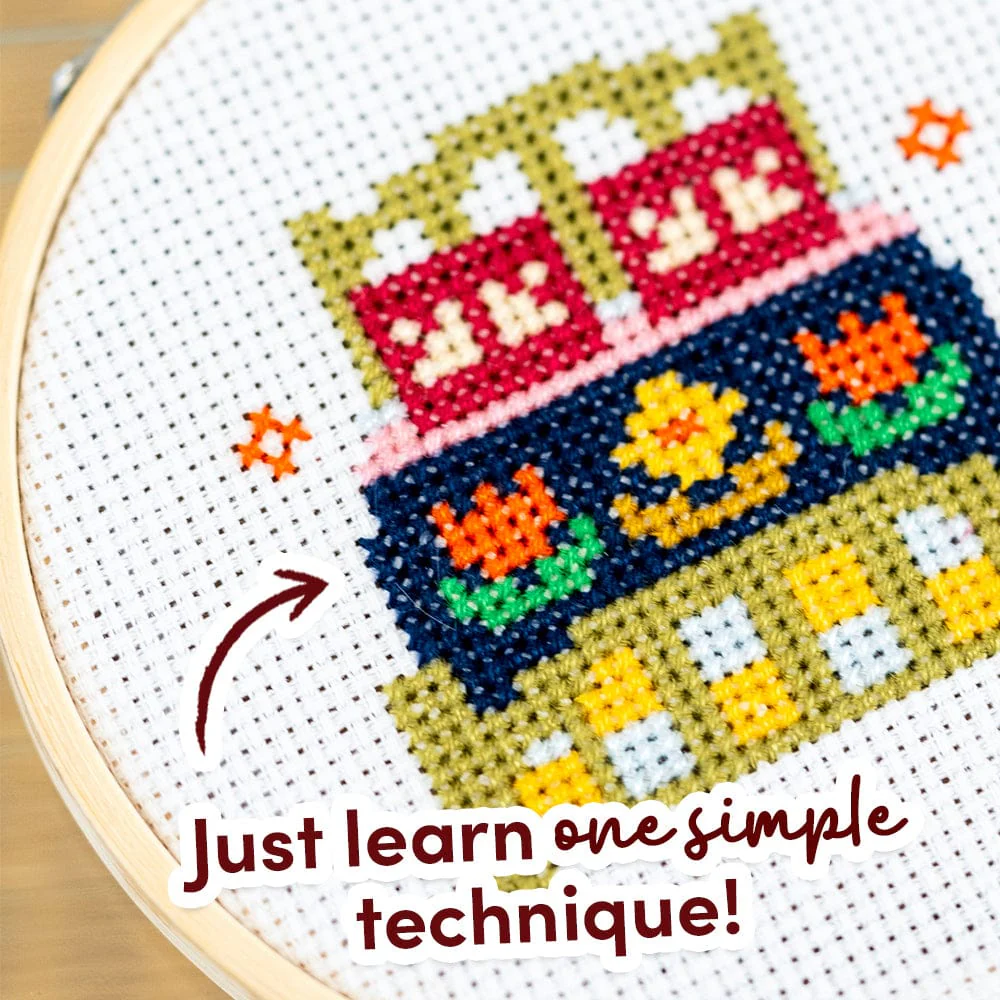 COZY COTTAGE MINIS - Cross Stitch Kit - Image 6