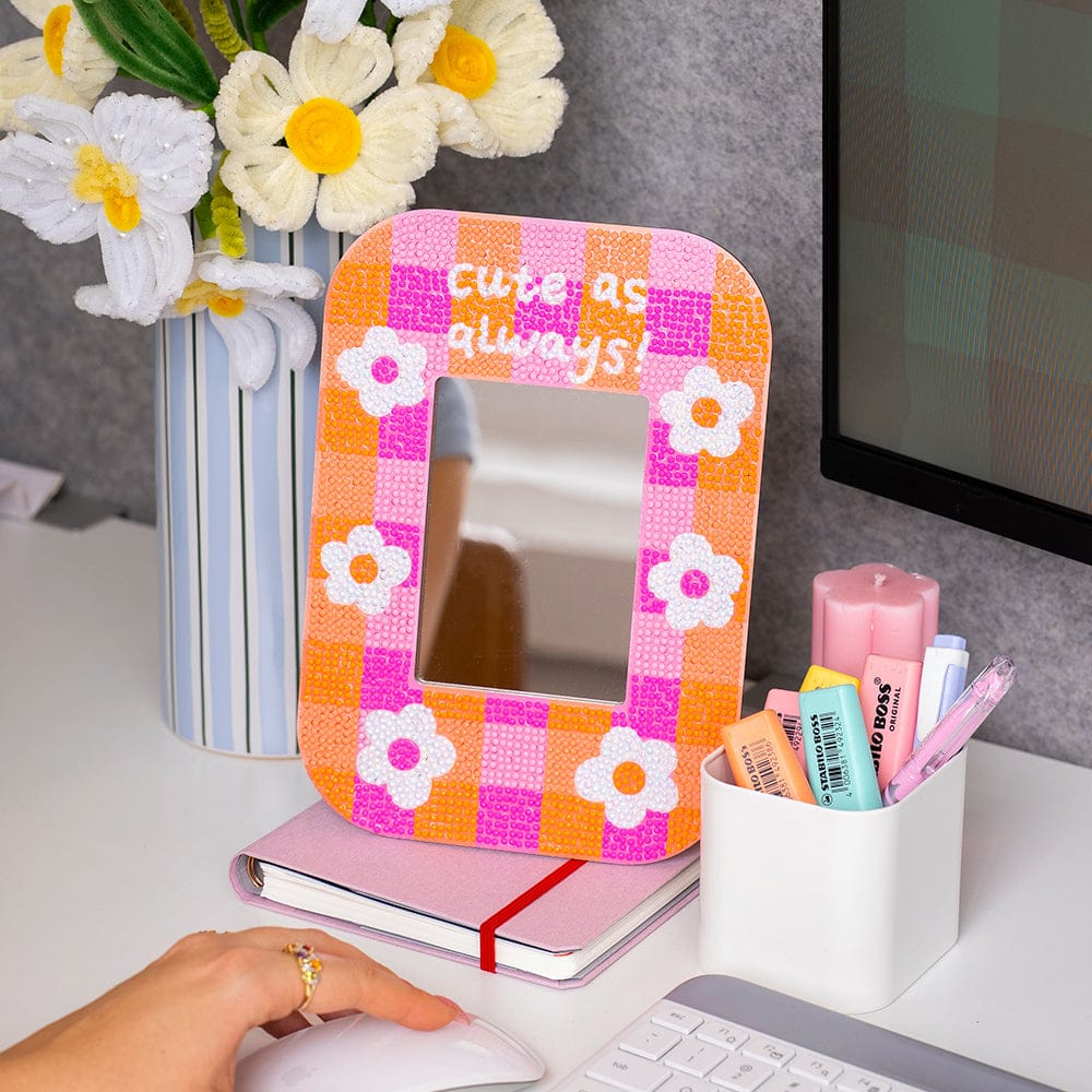 Cute As Always - Diamond Painting Mirror Frame Kit - Image 3