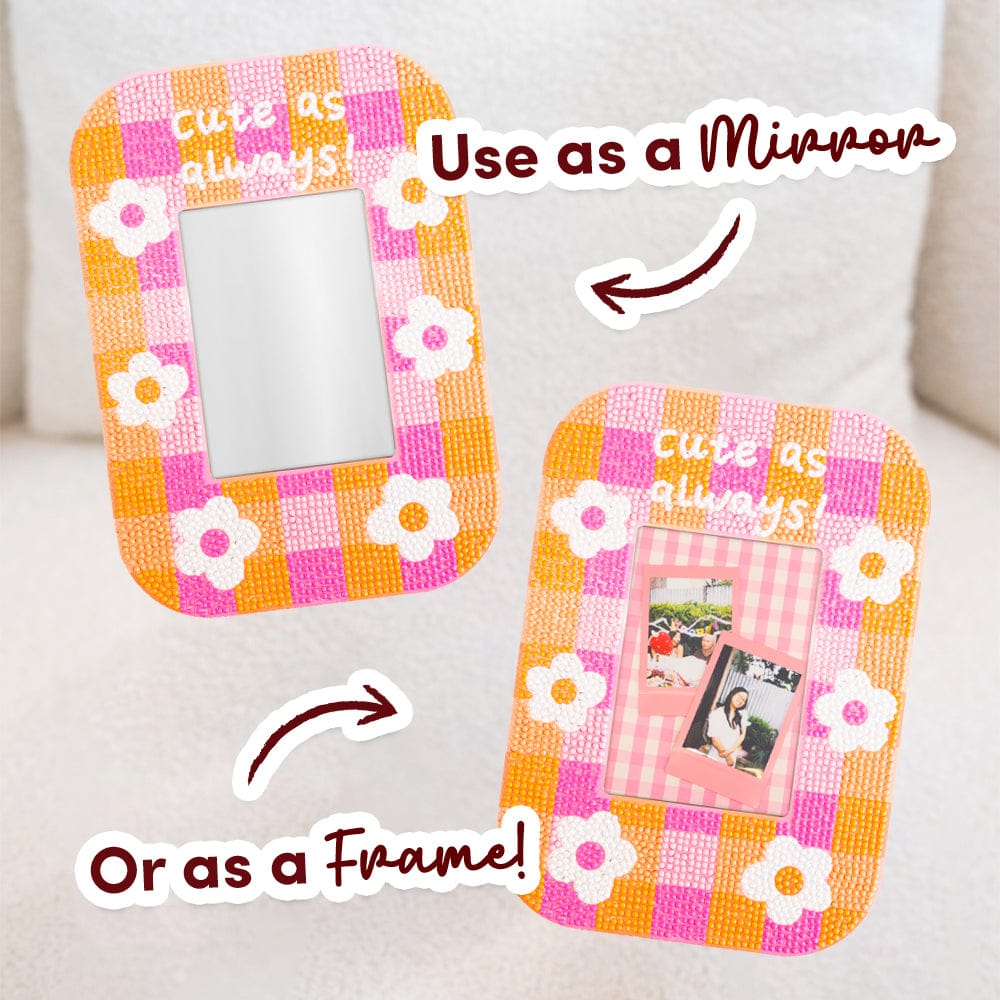 Cute As Always - Diamond Painting Mirror Frame Kit - Image 7