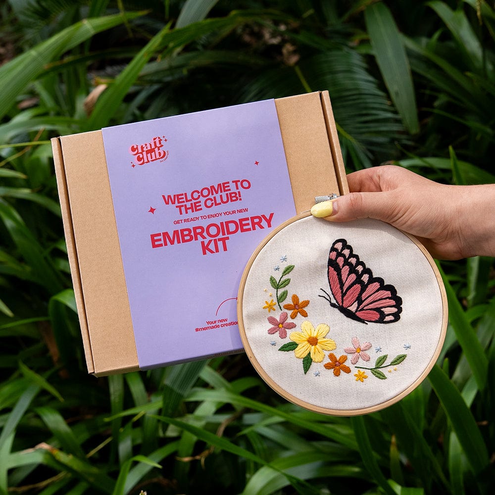 BLUSHING BUTTERFLY - Embroidery Kit - Image 4