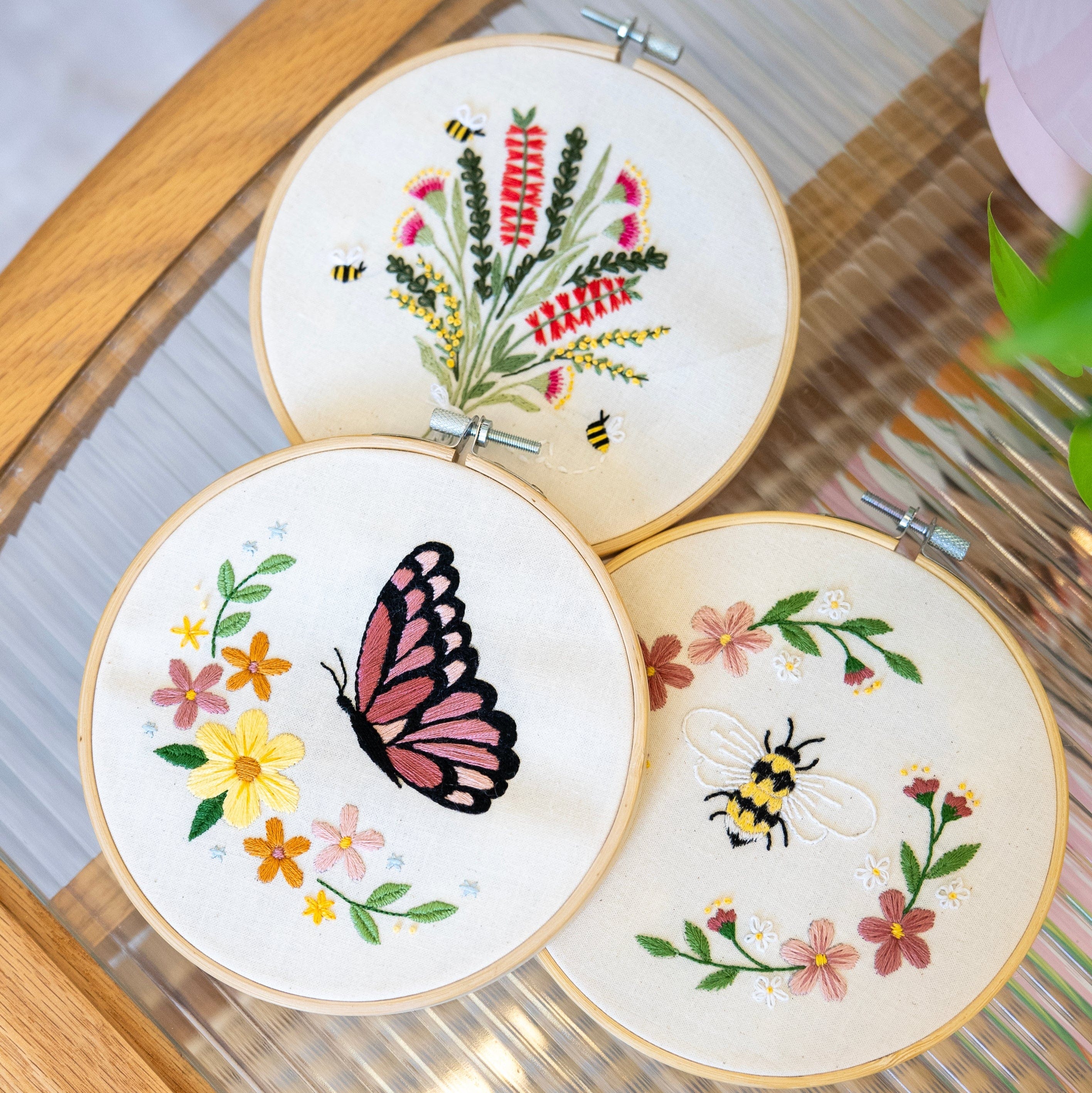 FLORAL TRIO - Embroidery Kit Bundle - Image 4