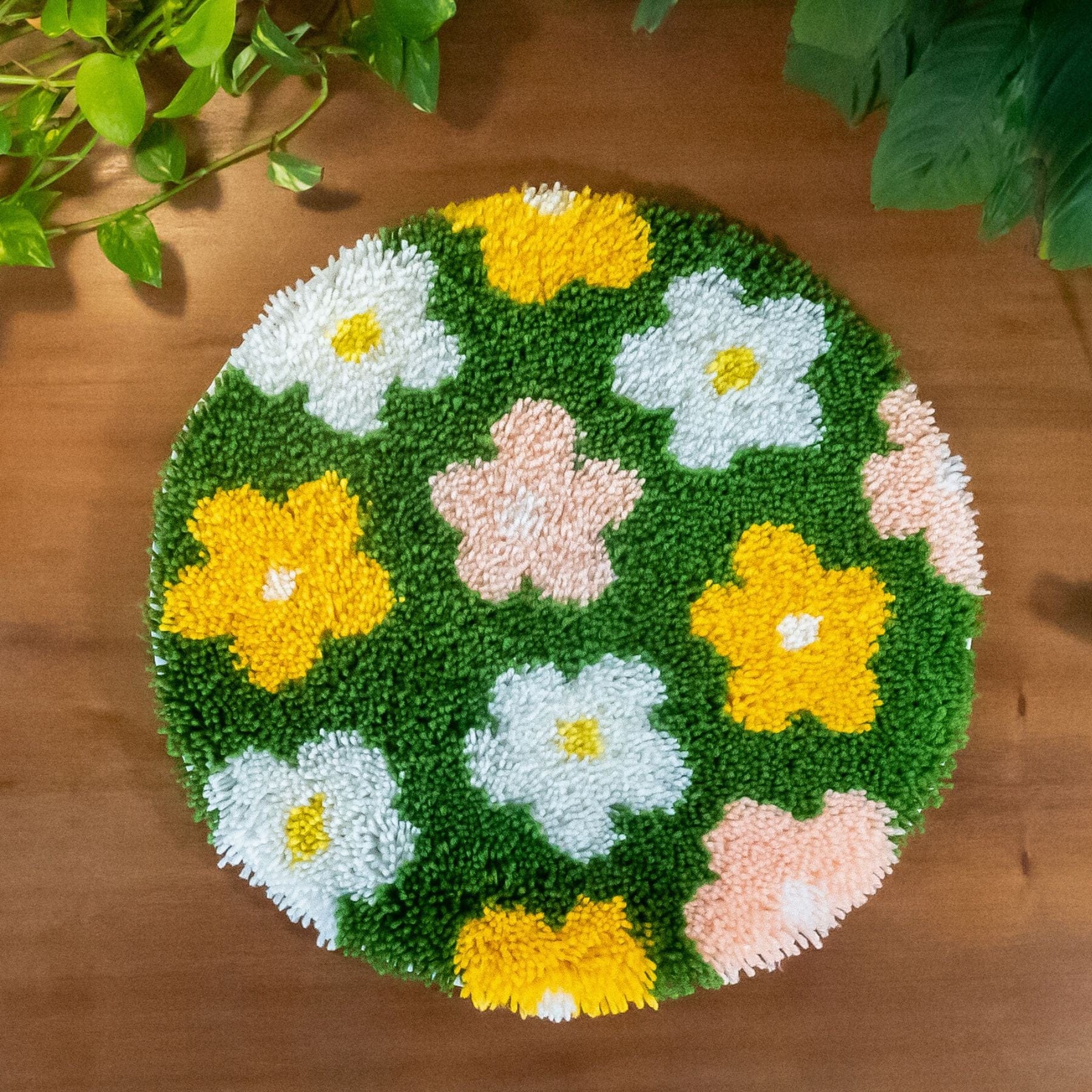 FLOWER BOMB GREEN - Rug Making Kit