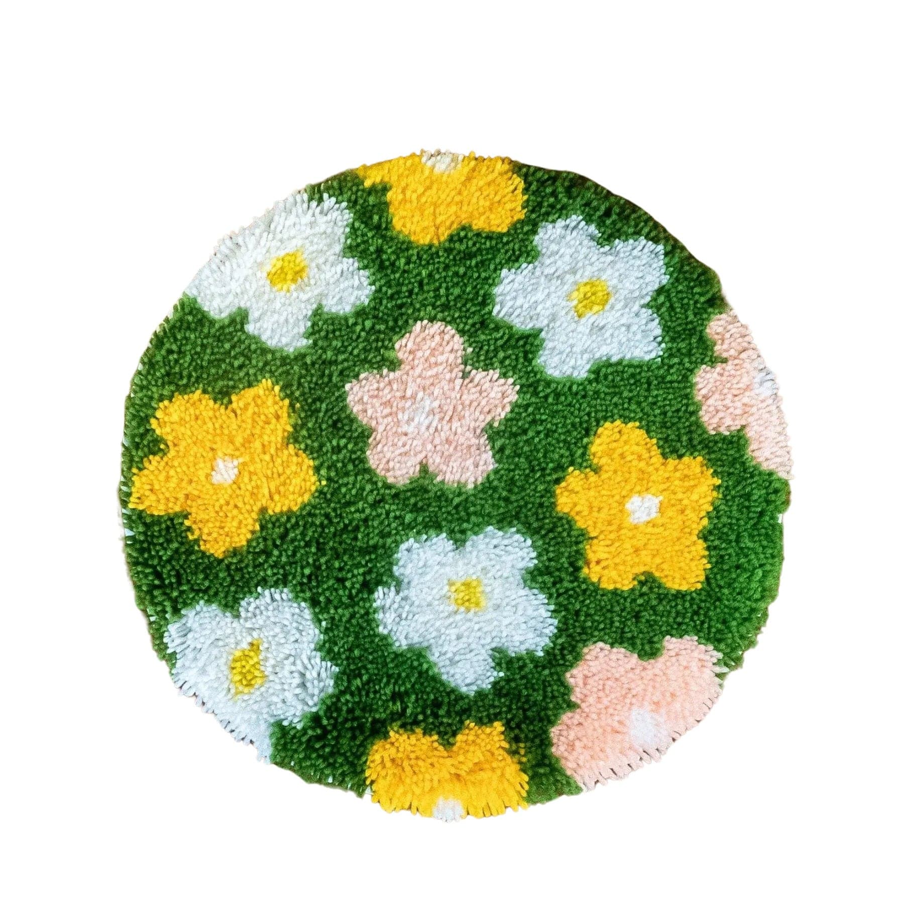 FLOWER BOMB GREEN - Rug Making Kit - Image 11