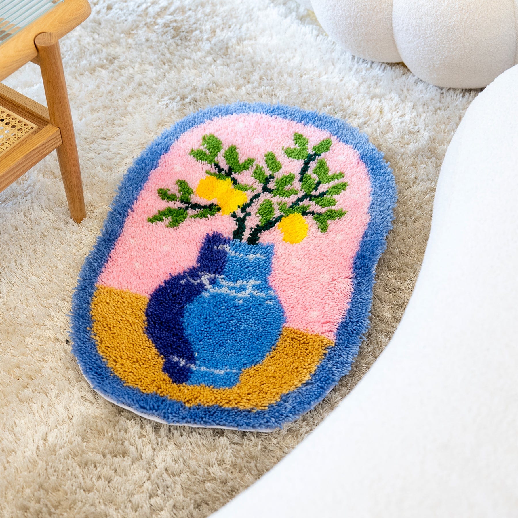 LEMONS FLOWER VASE - XL Rug Making Kit - Image 9