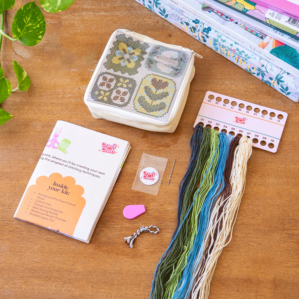 Fluttering Fables - Needlepoint Pouch Kit - Image 2