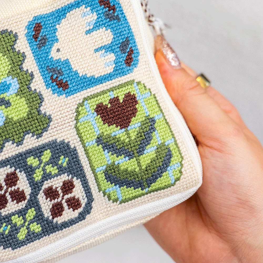 Fluttering Fables - Needlepoint Pouch Kit - Image 7