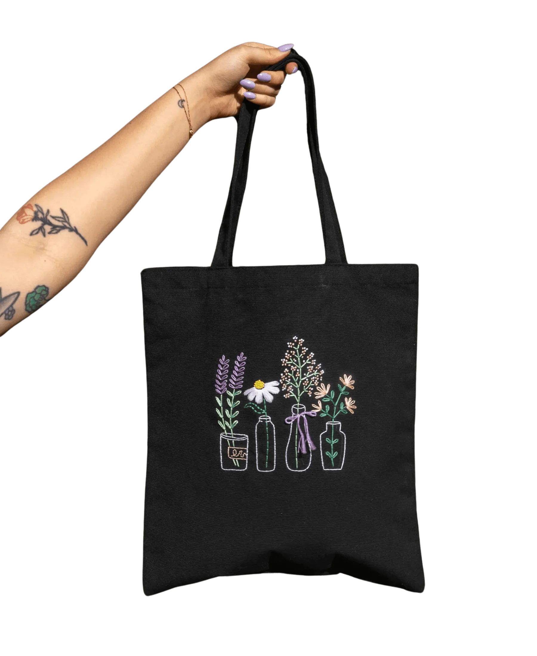 GARDEN JARS - Embroidered Tote Bag Kit - Image 7