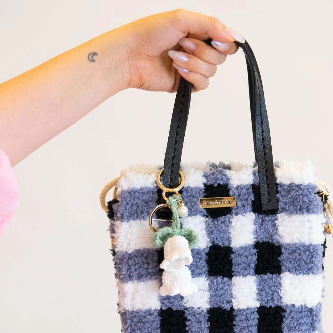 Black Gingham - Woven Tote Bag Kit - Image 14