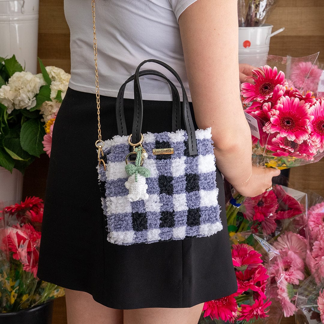 Black Gingham - Woven Tote Bag Kit - Image 8
