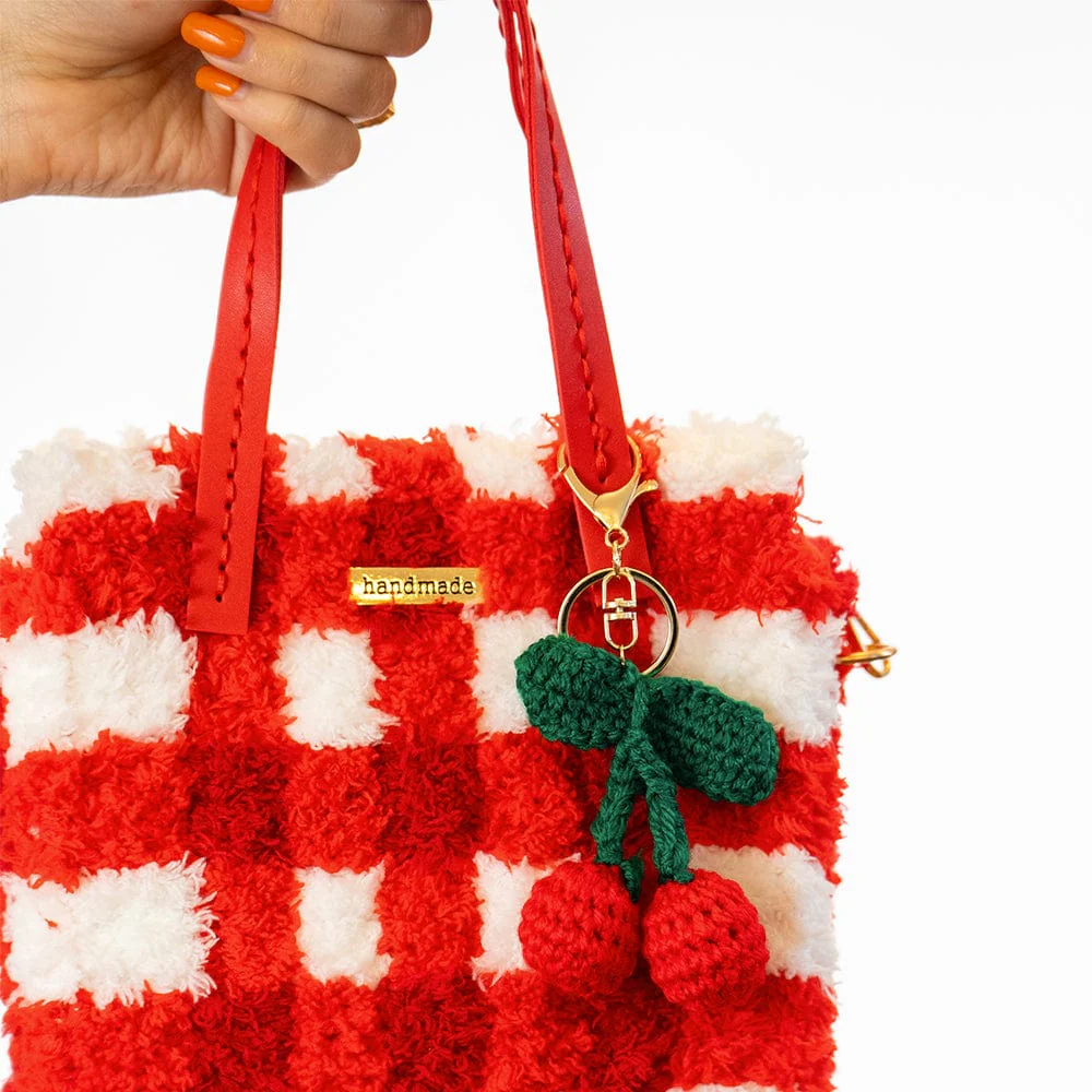 RED GINGHAM - Woven Tote Bag Kit - Image 3