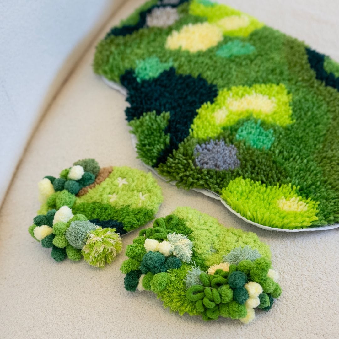 GREEN GARDEN - Latch Hook & Moss Coaster Bundle - Image 3