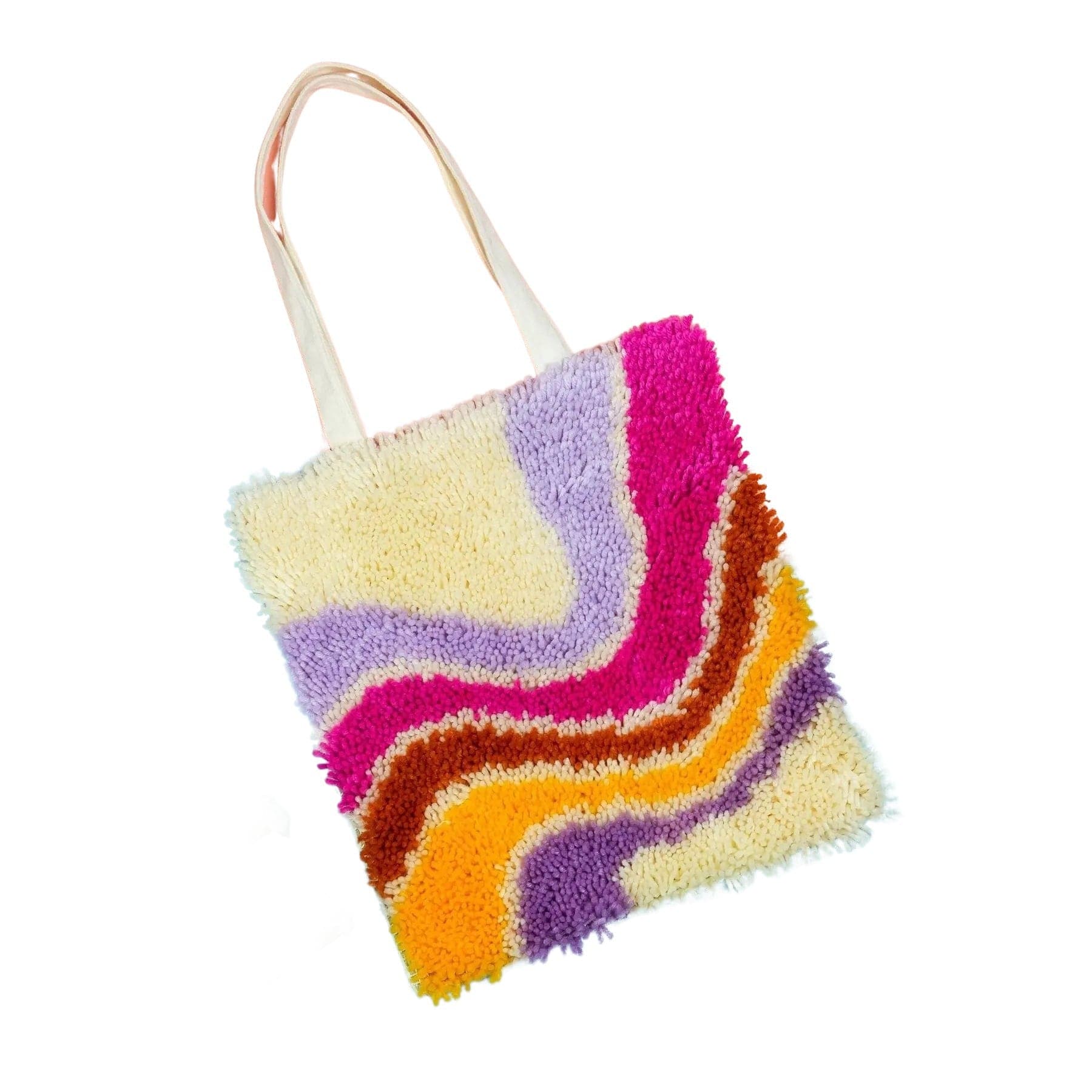 MAKING WAVES - Latch Hook Tote Bag - Image 8