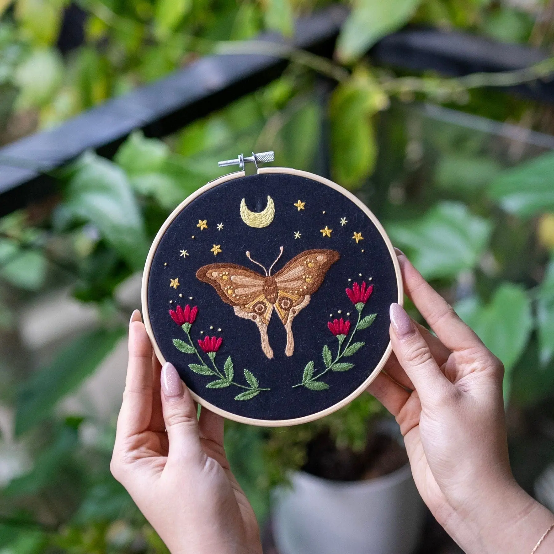 MIDNIGHT MOTH - Embroidery Kit - Image 3