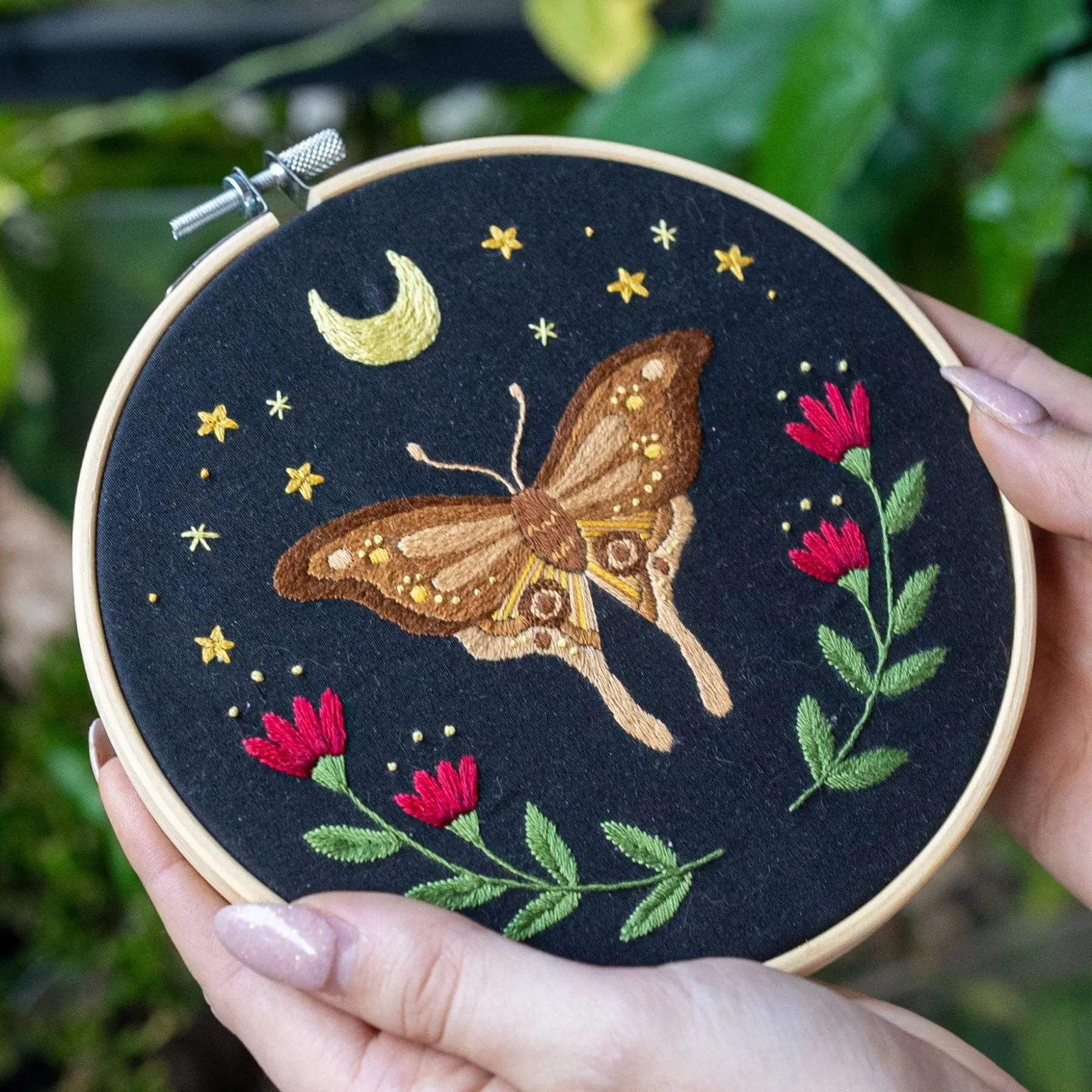 MIDNIGHT MOTH - Embroidery Kit - Image 4