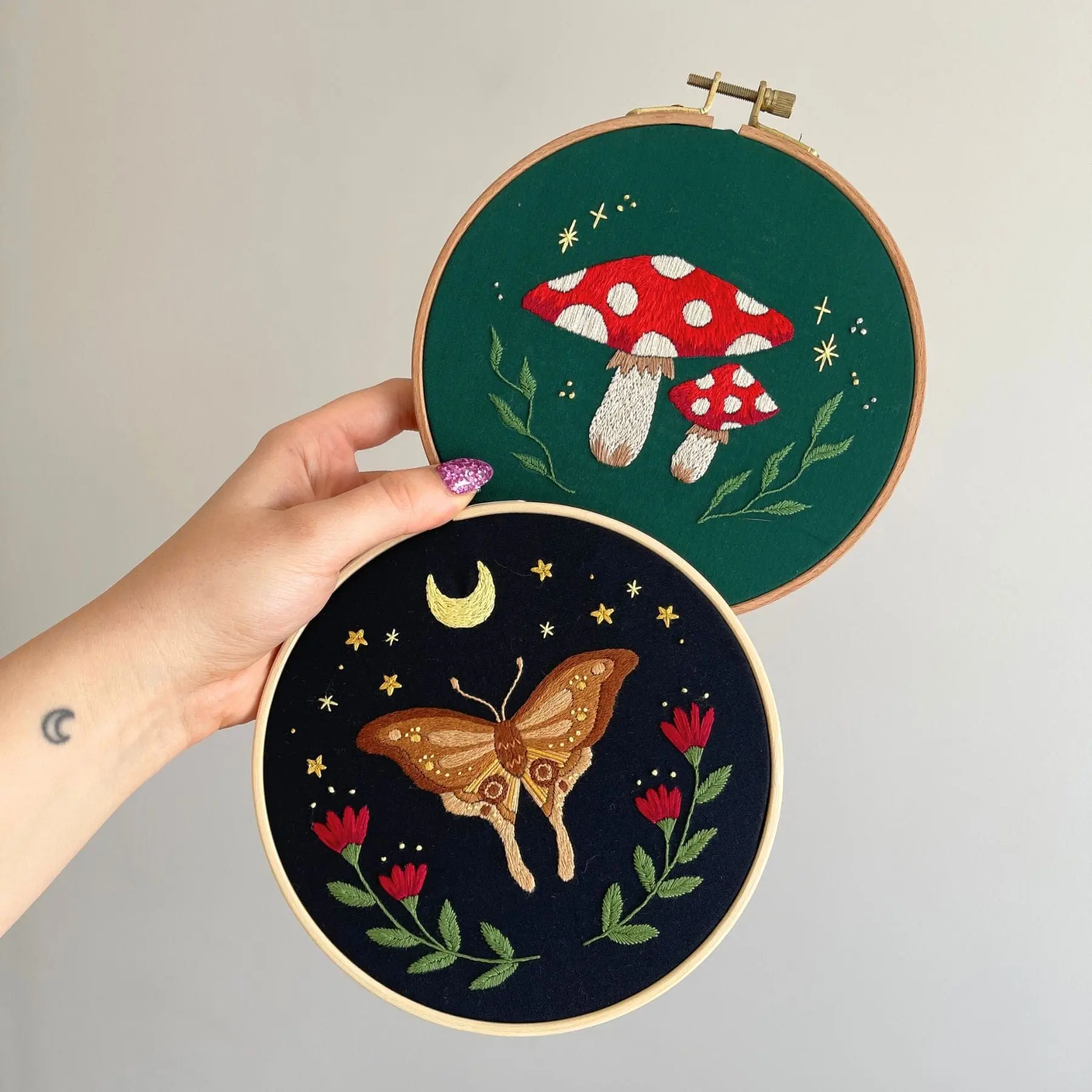 MIDNIGHT MOTH - Embroidery Kit - Image 6