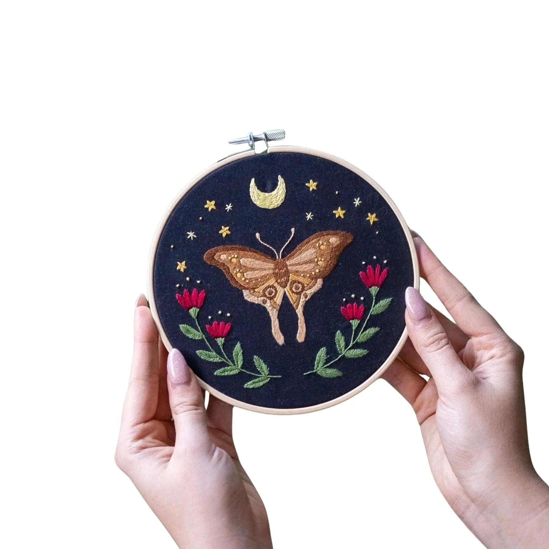 MIDNIGHT MOTH - Embroidery Kit - Image 8