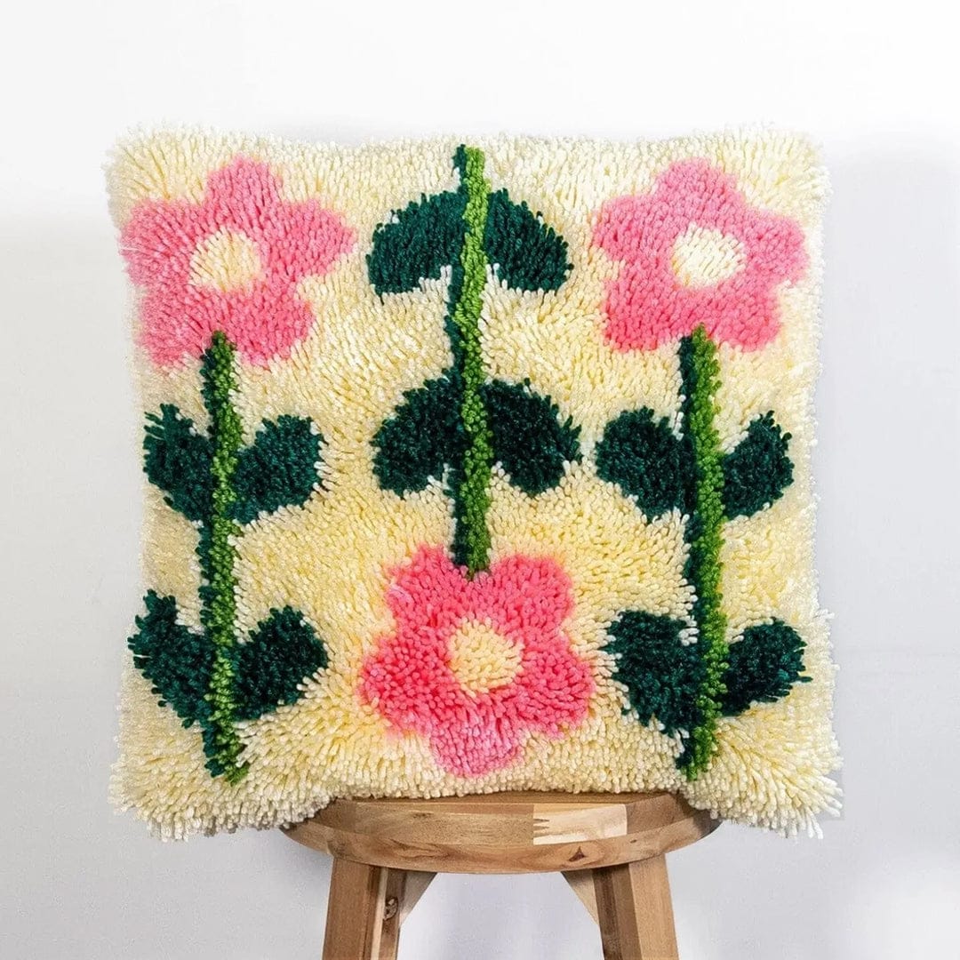 PASTEL PICK OF THE BUNCH - Latch Hook Cushion Kit
