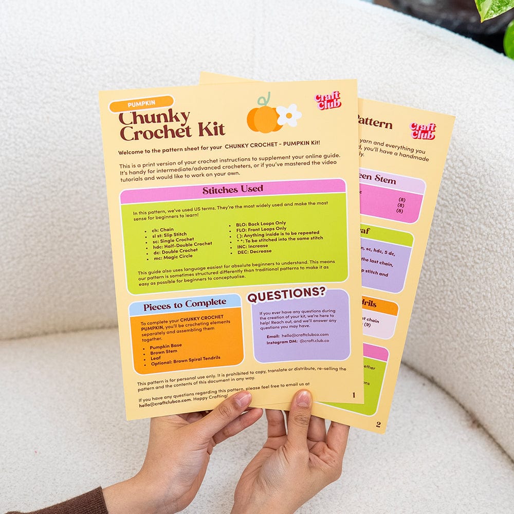 PUMPKIN - Chunky Crochet Kit - Image 12