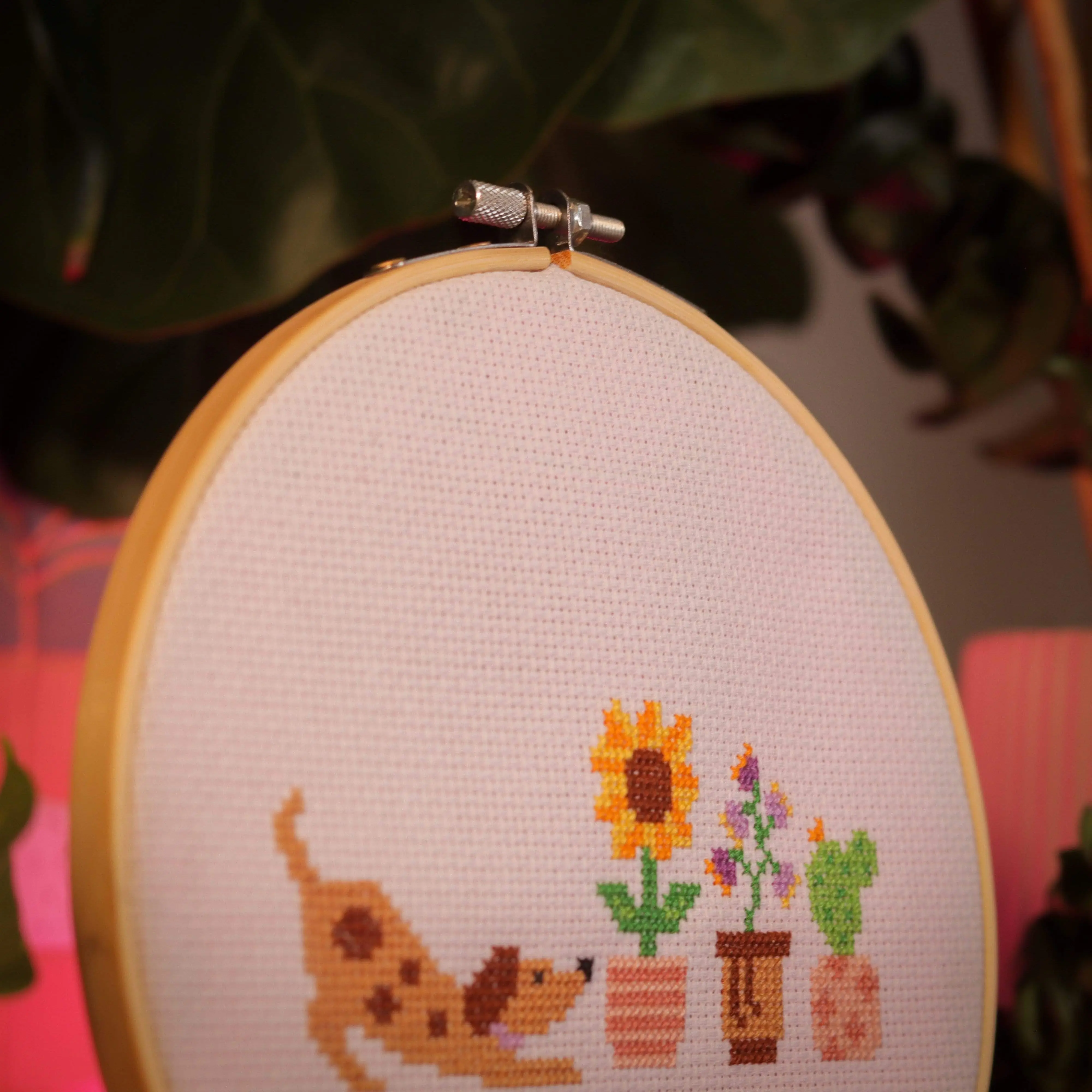 PUP & PETALS - Cross Stitch Kit - Image 3