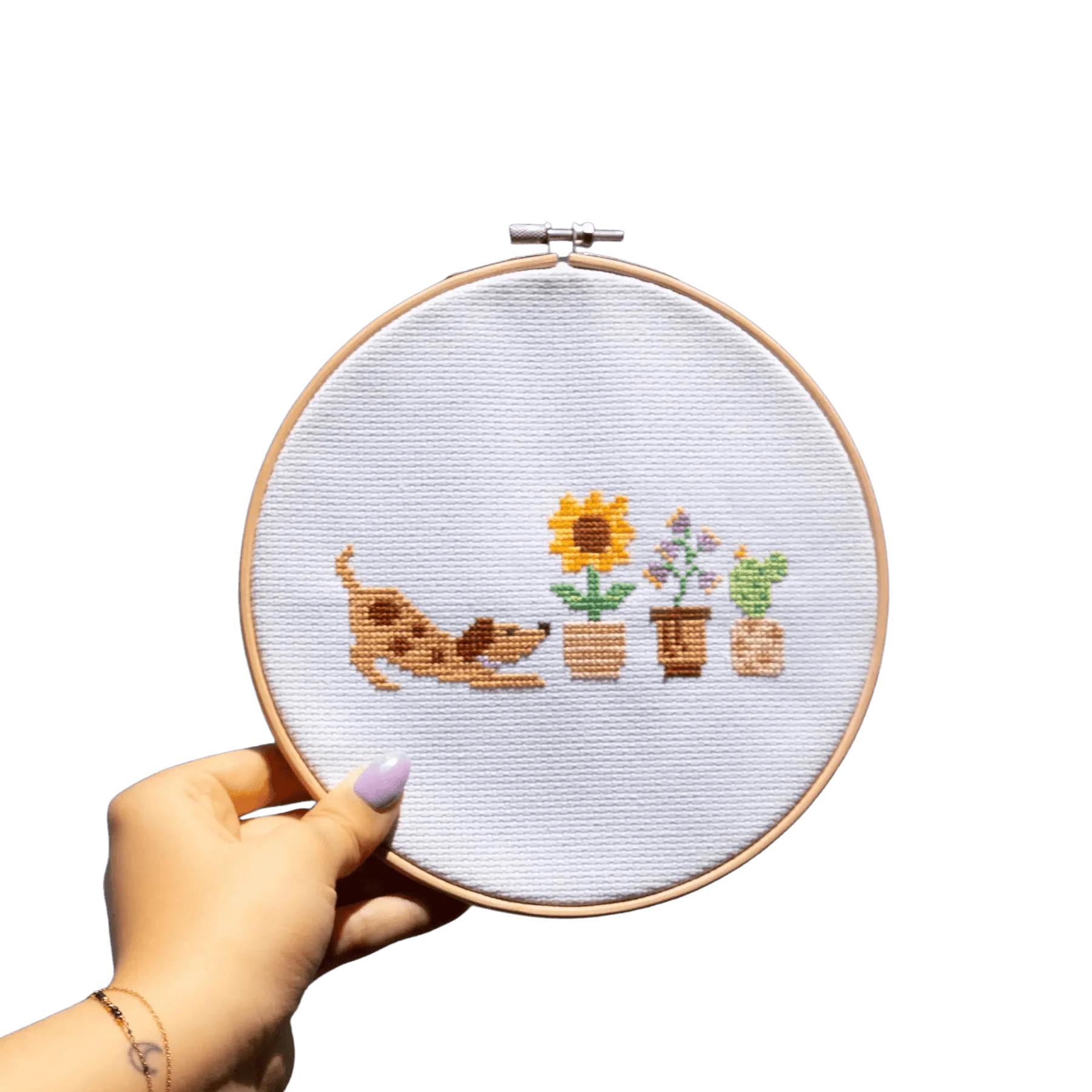 PUP & PETALS - Cross Stitch Kit - Image 7