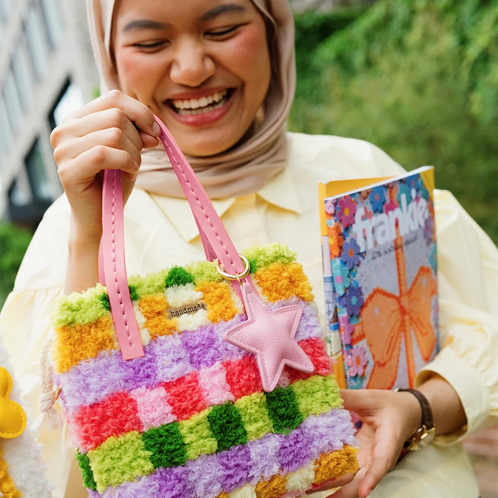 Rainbow Checker - Woven Tote Bag Kit - Image 2