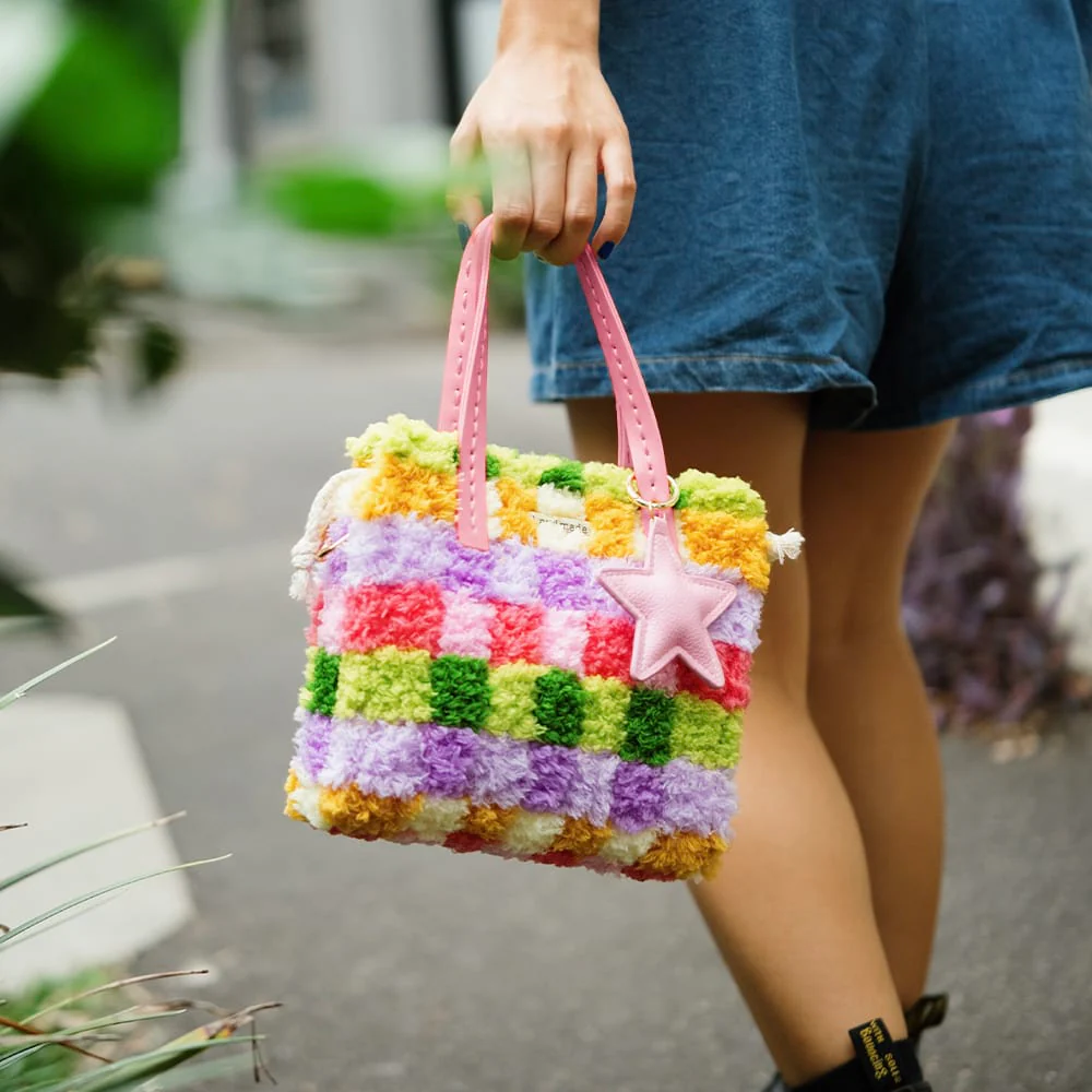 Rainbow Checker - Woven Tote Bag Kit - Image 9