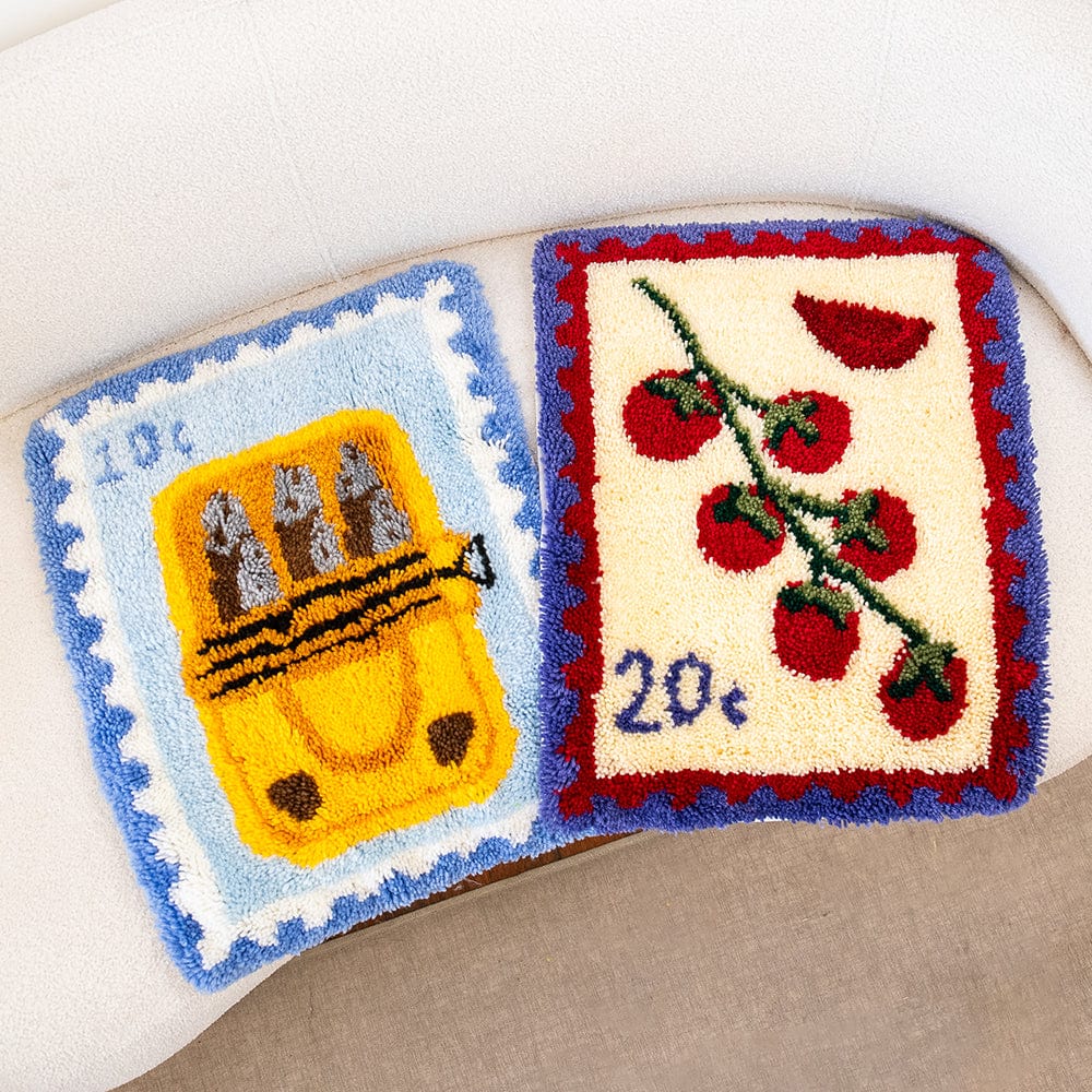 Tomato Stamps - XL Latch Hook Rug Kit - Image 13