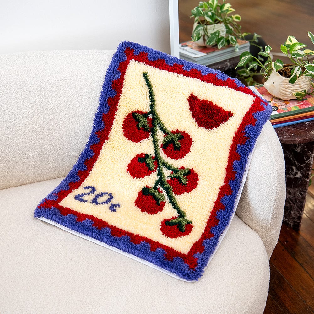Tomato Stamps - XL Latch Hook Rug Kit - Image 2