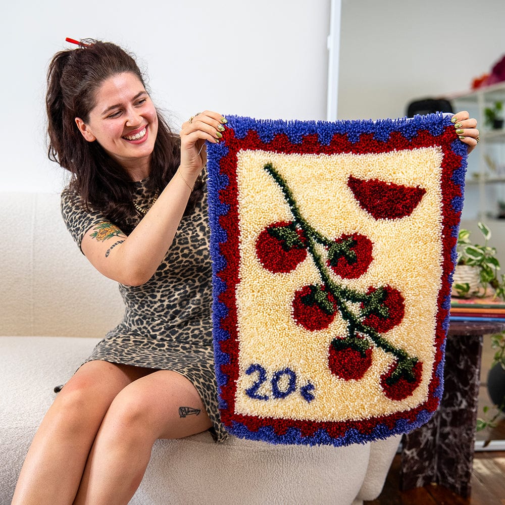 Tomato Stamps - XL Latch Hook Rug Kit - Image 3