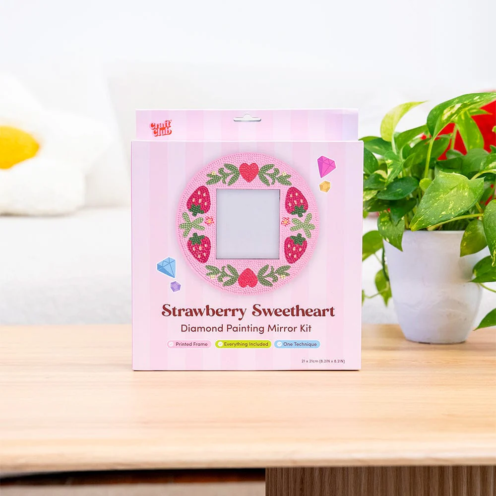 Strawberry Sweetheart - Diamond Painting Mirror Frame Kit - Image 5