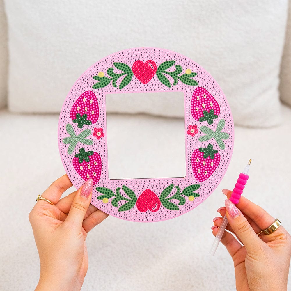 Strawberry Sweetheart - Diamond Painting Mirror Frame Kit - Image 6