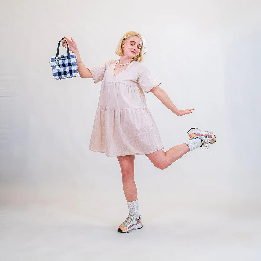 Black Gingham - Woven Tote Bag Kit - Image 11