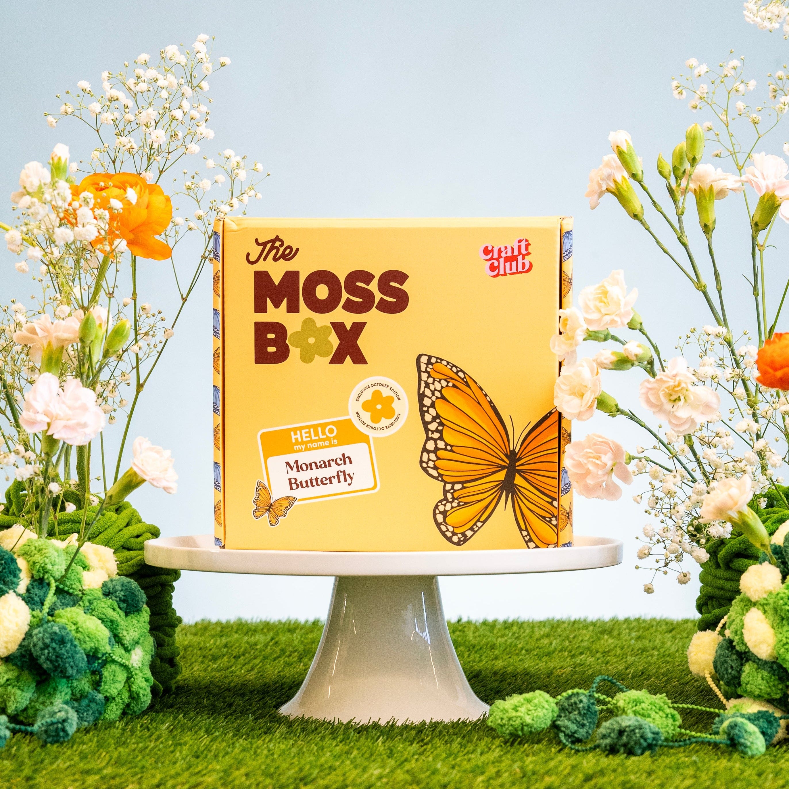 Monarch Butterfly - Moss Coaster Kit - Image 4
