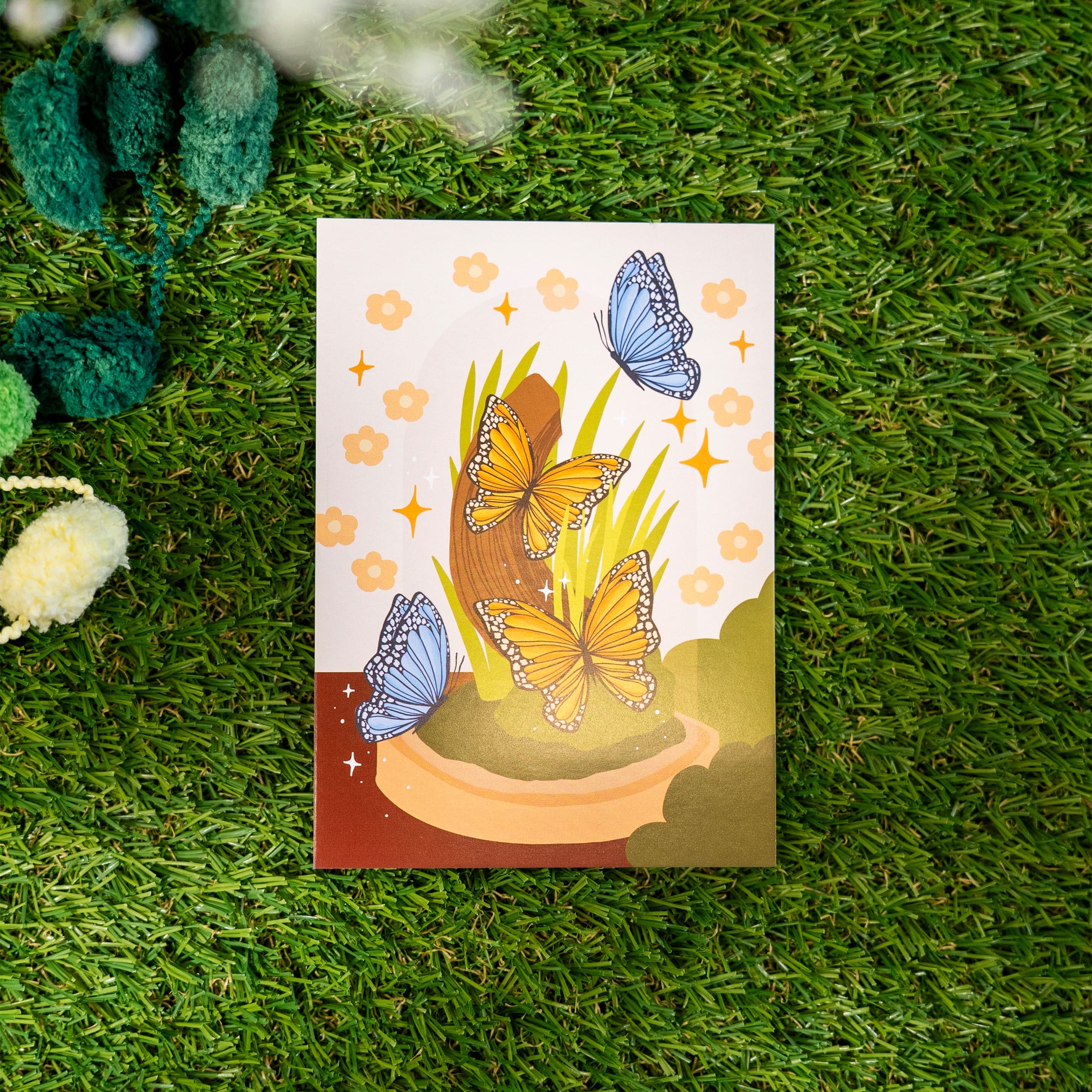 Monarch Butterfly - Moss Coaster Kit - Image 8